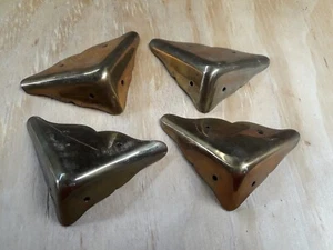 4er Set Antik Vintage Messing Ecken - Bild 1 von 4