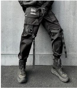 Techwear Hose Pant Hosen Pants Herren Fashion Punk Gothic Rave Techno EMO Cyber - Bild 1 von 10