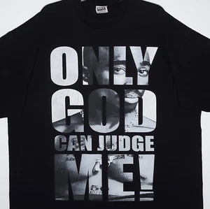 T-shirt Tupac Shakur 2Pac taglia 3XL Only God Can Judge Me citazione grande grafica rap - Foto 1 di 8