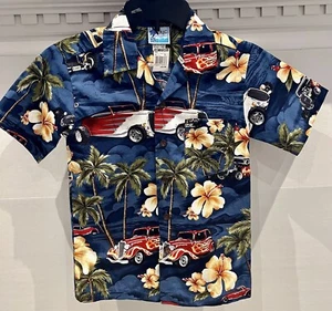 RJC Hawaiian Shirt Made in Hawaii, USA Waimea Bay Style 203C Size 8 - Picture 1 of 8