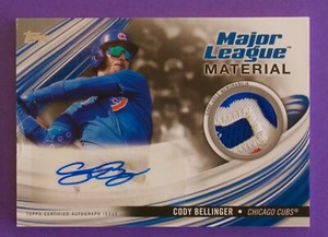 2023 Topps Update Cody Bellinger Major League Material Auto Card. Case Hit #1/1