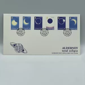 Alderney Guernsey First Day Cover Stamps • 'Total Eclipse' • Astronomy - Picture 1 of 4