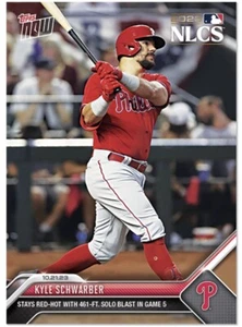2023 Topps NOW Kyle Schwarber Card # 1029 Philadelphia Phillies NLCS - Bild 1 von 2