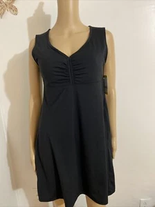 Gerry Women's Tidal Retreat Tank Dress with Built in Bra In Black S/P Women's NW - Picture 1 of 12