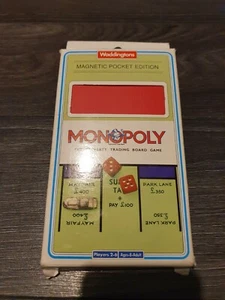 Vintage Waddingtons Monopoly Magnetic Pocket Edition Travel Board Game - Picture 1 of 3
