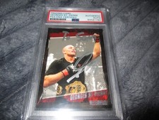 Georges St-Pierre signed card. PSA DNA. UFC champ