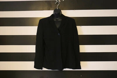 ANNE KLEIN Women's Blazer Work Jacket Black Size 6 - Image 1 of 4