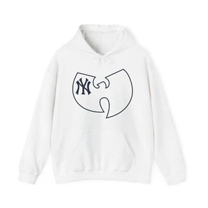 NEW YORK gildan HOODIE Yankees Wu Tang Clan Baseball - Picture 1 of 21
