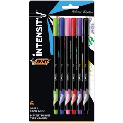 Bic Intensity 1 件装 6 件 Fineliner 0.4 毫米标记笔 — 第 1/3 张图片