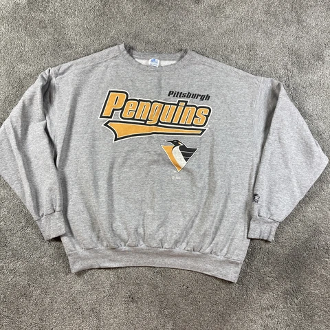 Vintage Pittsburgh Penguins Starter Crewneck Sweatshirt XXL 90s See All Photos Cover