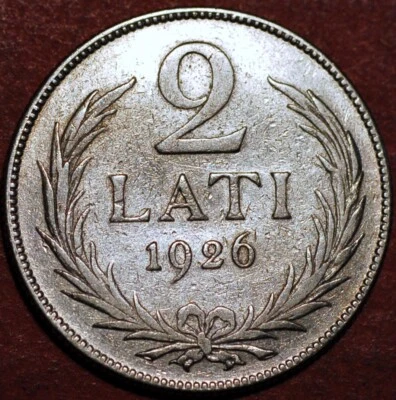 Latvia 2 Lati 1926 Silver Coin - Image 1 of 2
