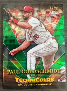 2023 Topps Chrome Paul Goldschmidt #TT-15 ... in Technicolor Green Refractor /99 - Picture 1 of 2