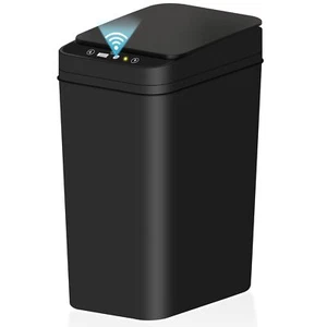 jinligogo Bathroom Small Trash Can with Lid 2.6 Gallon Touchless Automatic Ga... - Picture 1 of 8