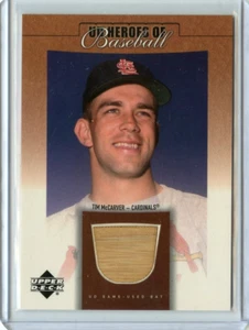2001 UD Heroes of Baseball Tim McCarver Cardinals #B-TM Relic βοΈπ₯π― NMMT - Foto 1 di 2