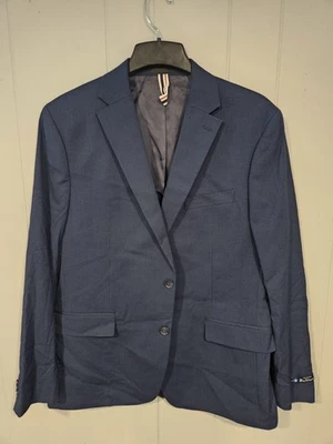 Blazer Chaqueta Abrigo Deportivo Ben Sherman 46R Azul Marino Cuadros Pecho Único Nuevo sin Etiquetas  Foto 1 de 4