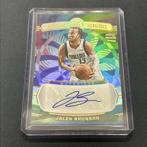 2021-22 Panini Illusioni Jalen Brunson Auto Superlative Firme SP - Foto 1 di 2