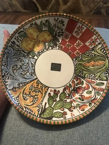 Ceramiche Italia Made In Italy Mosaic 12" Ceramic Serving Bowl - Picture 1 of 9