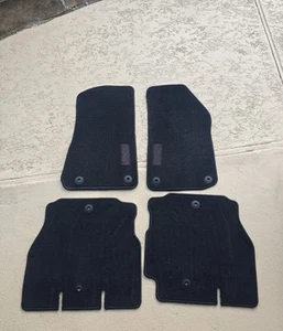 Jeep Wrangler/ Rubicon Set Of 4 Black Carpeted Floor Mats LIKE NEW OEM 4 Door - Picture 1 of 4
