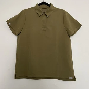 FIGS Women’s Nala Short Sleeve Polo Scrub Top Martini Olive 2376 Size Medium - Picture 1 of 8