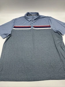 Flag & Anthem Comfor To Madeflex Polo Shirt Men 2XL Blue Logo ..#32507 - Picture 1 of 10