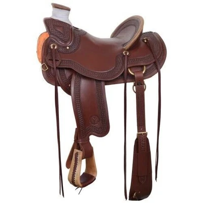 New Circle Y 1343 Elko Western Wade Ranch Saddle Wide Tree - Image 1 of 2