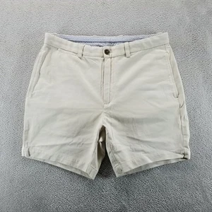 Brooks Brothers Shorts Mens M Tan Chinos Flat Front 7" Preppy Twill - Picture 1 of 12
