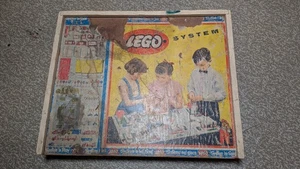 Colección sistema LEGO VINTAGE MUY ANTIGUA en caja de madera - Imagen 1 de 8