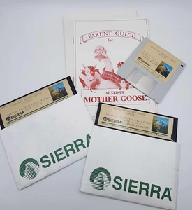 Mixed-Up Mother Goose Sierra PC MS-DOS Game 1987 Floppy Discs RARE - Picture 1 of 10