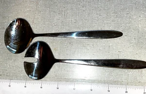 WMF CROMARGAN - MCM Stainless Salad Serving Set - Spoon & Fork - 8" - Picture 1 of 3