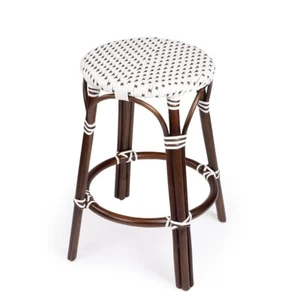Butler Designer's Edge Counter Stool, Brown/White Rattan - 9371117 - Picture 1 of 1