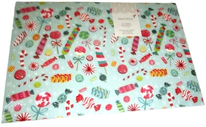 CHRISTMAS Paper Placemats ~ 16 Count ~ CHRISTMAS CANDY ~ 17" X 12" By Papyrus - Picture 1 of 1