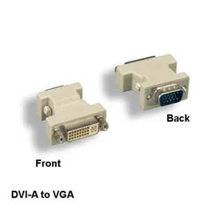 VGA HD15 Male to DVI-A 12+5 Female Adapter Coupler Analog Only PC to Monitor - Picture 1 of 1