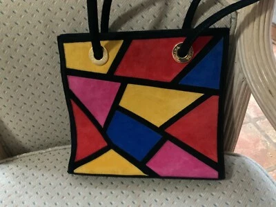 Bolso de Hombro Escada Multicolor Patchwork Gamuza Foto 1 de 4