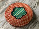 VTG Woven Box Filled With Straw Woven Hot Pads-Multicolor-VGC