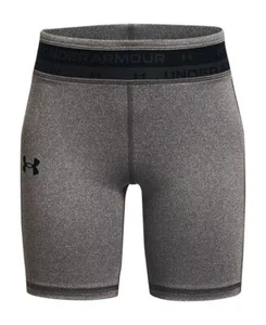 Under Armour Girls Heatgear Armour Bike Shorts Gray Size XL YXL - Picture 1 of 2