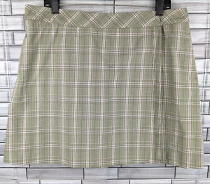 Cutter & Buck Skort 14 Verde Oliva Rosa Púrpura Bolsillos a Cuadros Golf Ropa Activa - Imagen 1 de 17
