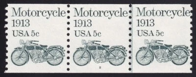 1899 Transportation Issue – 5c PNC JLP strip of 3 Plate # 2 Unused NH F-VF - Image 1 of 2