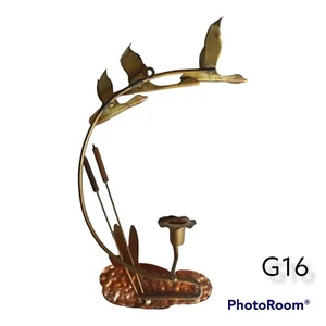 Vintage Mid Century Modern Metal Wall Hanging Birds Candle Holder MCM C Jere  - Picture 1 of 2