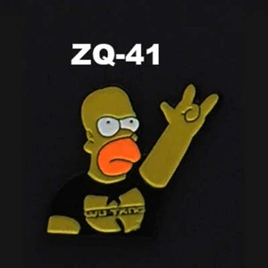 Simpsons Inspired Wu Tang Wutang Homer Enamel Pin FREE USA Shipping ZQ-41 - Picture 1 of 2
