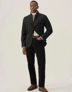 Buck Mason Felted Chore Coat Mens Size 2XL 100% Boiled Merino Wool Dark Charcoal - Picture 1 of 16