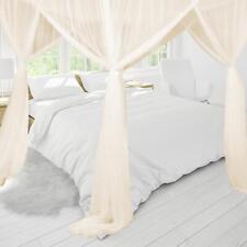 4 Corner Post Canopy Bed Curtain Elegant Cozy Canopy Bed Curtains for Girls