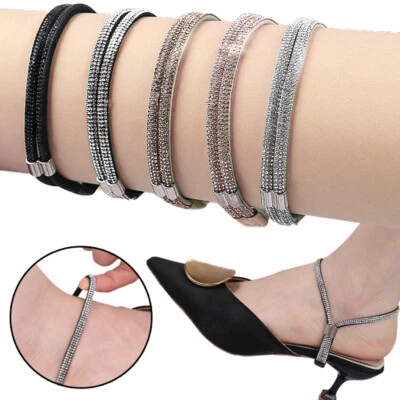 Elastic Shoe Strap Lazy Shoelace No Tie High Heel Accessories Shoes Buckle Women - Image 1 of 4