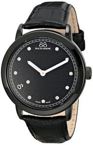 88 Rue Du Rhone 87WA120029 Damenuhr Double 8 Origin schwarzes Zifferblatt Lederband - Bild 1 von 2