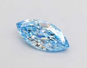 0.89 CT Blue Marquise Lab Grown Diamond Ring | IGI Certified Gift - Picture 1 of 2