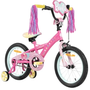 Barbie Malibu Bike Kids Bike Bicycle 40cm (4-7 years) Removable Training Wheel - Picture 1 of 5