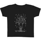 'Umbrella In The Rain' Children's / Kid's Cotton T-Shirts (TS003732)