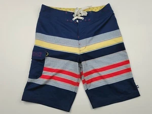 Sperry Top-Sider Board Shorts Multi-color Striped Swim Trunks Size 30 - Picture 1 of 8