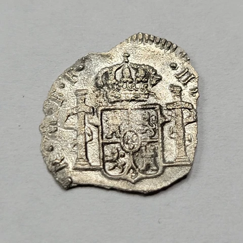 1783 El Cazador Shipwreck Mexico Mo 1/2 Real Spanish Silver Colonial Treasure E6 Cover