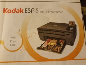 Kodak ESP 5 All In One Printer New Includes 4 Ink Carts & Photo Without Box - Picture 1 of 5