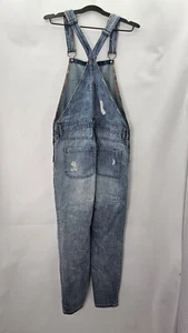 Pre - Owned Forever 21 Junior Size 30/L Blue Denim Overalls - Picture 1 of 6